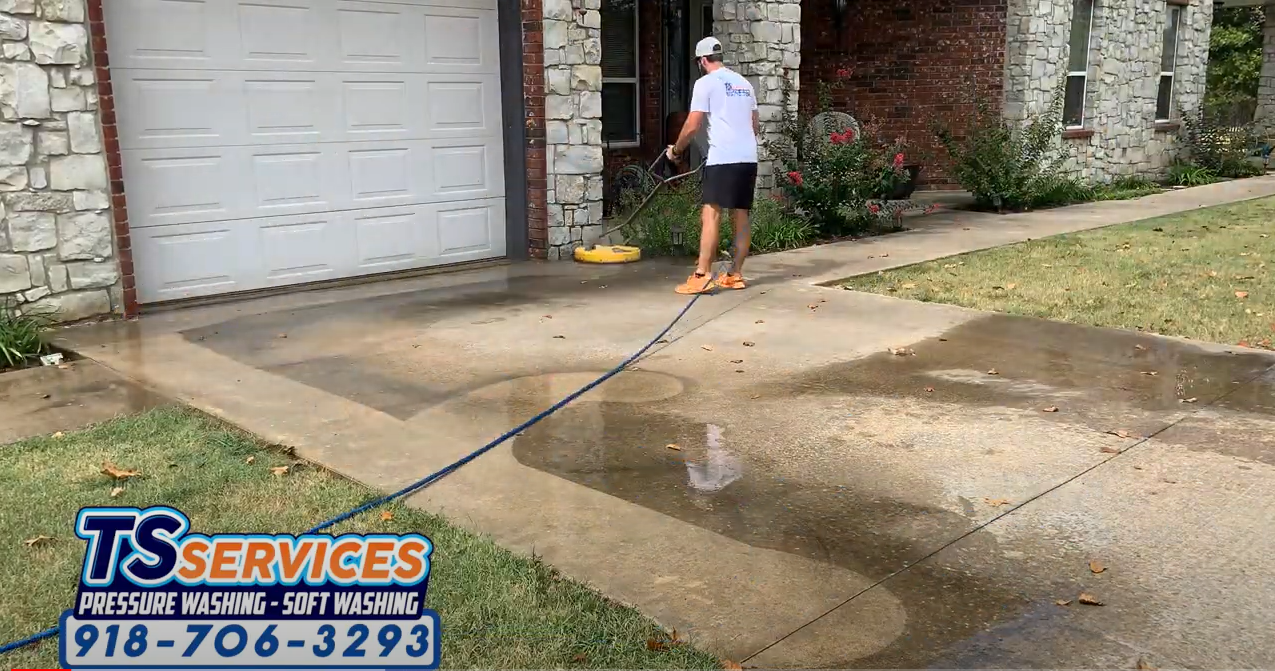 🔥 Power Washing - Concrete Cleaning - TS Services - Claremore, OK 🔥
