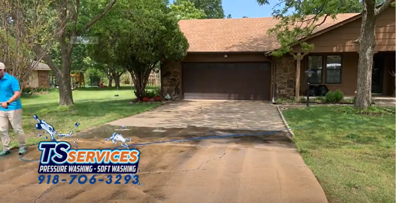 🔥 Driveway Cleaning - Power Washing - TS Services - Claremore, OK 🔥